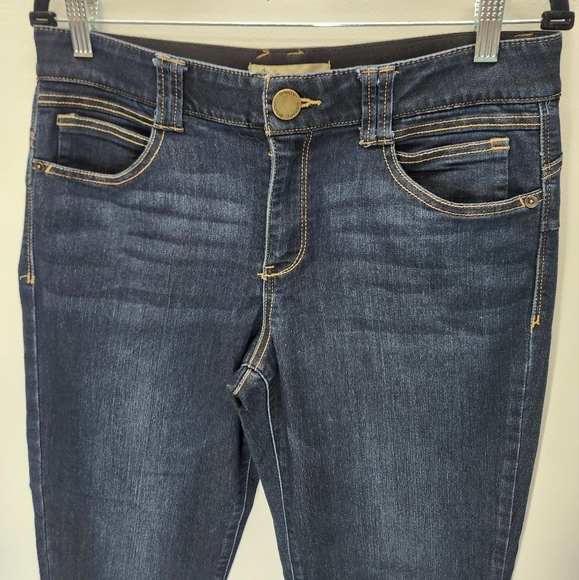 Democracy Ab technology Jeans Womens 12 Dark Blue Denim Skinny Ankle - Picture 3 of 10